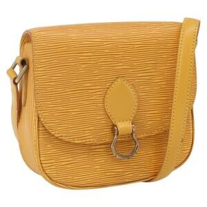 LOUIS VUITTON Epi Saint Cloud PM Shoulder Bag Yellow M52219 LV Auth ka1211
